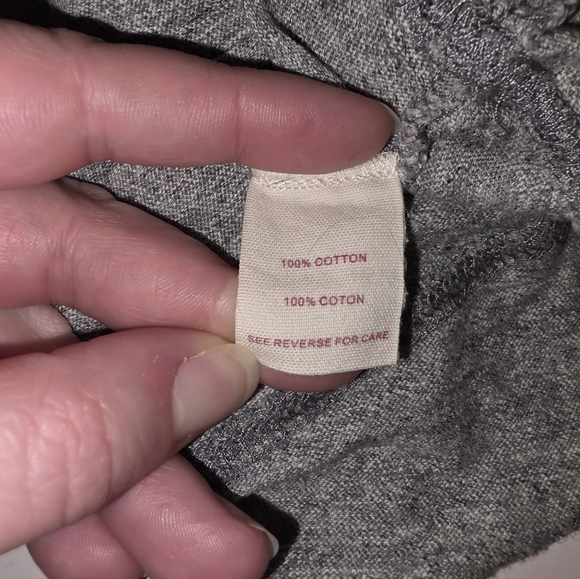 Free People Top Size L Gray/Multicolor Floral Embroidery - Picture 6 of 12